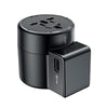 Baseus Portable Universal USB Travel Power Converter USB Plug Adapter AC Powered