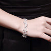 Five-Line Light Bead Bracelet Simple Ball Silver Lobster Clasp Bracelet