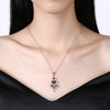 Green Zircon Necklace for Women'S Fashion At Christmas