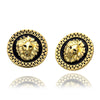 Gold Plated Lion Earrings