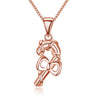 Christmas Zircon Necklace Bow Necklace