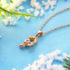 Christmas Zircon Necklace Bow Necklace