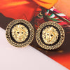 Gold Plated Lion Earrings