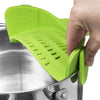 Kitchen Gizmo Snap Strainer Clip On Silicone Colander Fits all Pots and Bowls