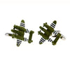 Alloy Material Paint Craft World War Ii Aircraft Model Men Cufflinks