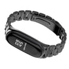 Three Beads Solid Replacement Steel Watch Strap for Xiaomi Mi Band 4