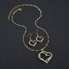 Fashion Bride Romantic Wedding Creative Heart Jewelry Set