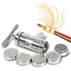 Stainless Steel Manual Noodles Press Machine Pasta Maker with 5 Mould