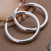 Empty Ear Rings Fashion Silver Jewelry Round Earrings