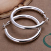Empty Ear Rings Fashion Silver Jewelry Round Earrings