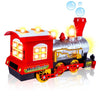 Steam Train Blowing Bubble Machine Music Light Battery Operated Liquid Kids Toy