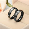 Lovers Heatbeat Couple Titanium Steel Ring Weding Ring