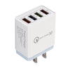 JOFLO  QC3.0 5V/3.5A  Fast Charge 4 Port USB Power Travel Charger Wall Adapter