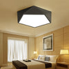 Ever-Flower Max 24W Modern Led Flush Mount Ceiling Light for Living Room Bedroom Painted Finish Black