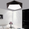 Ever-Flower Max 24W Modern Led Flush Mount Ceiling Light for Living Room Bedroom Painted Finish Black