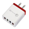JOFLO  QC3.0 5V/3.5A  Fast Charge 4 Port USB Power Travel Charger Wall Adapter