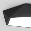 Ever-Flower Max 24W Modern Led Flush Mount Ceiling Light for Living Room Bedroom Painted Finish Black