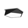 Ever-Flower Max 24W Modern Led Flush Mount Ceiling Light for Living Room Bedroom Painted Finish Black