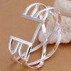 Large Cross Bracelet with Western Wind Opening and Silver Plating