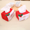 Santa Claus Snowman Belt Felt Tissue Home Decor Napkin Holder For Paper Towels