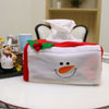 Santa Claus Snowman Belt Felt Tissue Home Decor Napkin Holder For Paper Towels