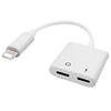 2 in 1 Dual Headphone Jack Adapter with Charge Splitter for iPhone X / 8/ 8 Plus