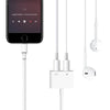 2 in 1 Dual Headphone Jack Adapter with Charge Splitter for iPhone X / 8/ 8 Plus