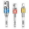 1/4 3/8 1/2 Inch Socket Adapter Set Drill Bits Driver Extension 3pcs Hex Shank