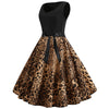 Women's  Summer Print Stitching Sleeveless Dress