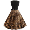Women's  Summer Print Stitching Sleeveless Dress