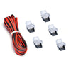 5PCS Waterproof 2Pin LED Connector and 3Meters UL1007 22 Gauge Conductor Line