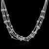 Ball Pendant Necklace with 5 Line Light Bead