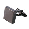 Alloy Electroplating and Baking Process Square Smooth Cufflinks for Men