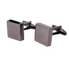Alloy Electroplating and Baking Process Square Smooth Cufflinks for Men