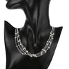Ball Pendant Necklace with 5 Line Light Bead