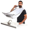 120x80cm Man Bathroom Black Beard Hair Shave Cleaning Protecter Apron