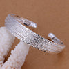 Classic European and American Style Silver - Plated Jacquard Bracelet