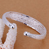 Classic European and American Style Silver - Plated Jacquard Bracelet