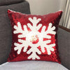 Christmas Sequins Positioning Embroidery Can Flip The Pattern Holding Pillowcase