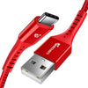 TIEGEM USB Type C Cable 3A Fast Charging Cable for Redmi Note 7 Pro Samsung S10