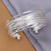 European and American Wind - Plated Silver Open Sand Light Bracelet
