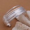 European and American Wind - Plated Silver Open Sand Light Bracelet