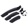Bicycle Fender Bike Front Back Rear Mudguard Set Quick Release Plastic LED Light