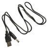 USB 2.0 Male A To DC 5.5mm x 2.1mm Plug Power Supply Cord Socket Cable