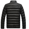 Men's  Autumn and Winter Stand Collar Slim Warm Cotton Jacket