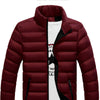 Men's  Autumn and Winter Stand Collar Slim Warm Cotton Jacket