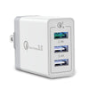 3 Port Fast Quick Charge QC 3.0 USB Hub Wall Charger Adapter US Plug 30W