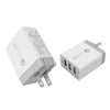 3 Port Fast Quick Charge QC 3.0 USB Hub Wall Charger Adapter US Plug 30W