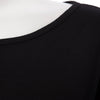 Slash Collar Long Sleeve Lace Spliced Color Block Mini Dress for Women