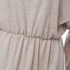 Slash Collar Long Sleeve Lace Spliced Color Block Mini Dress for Women